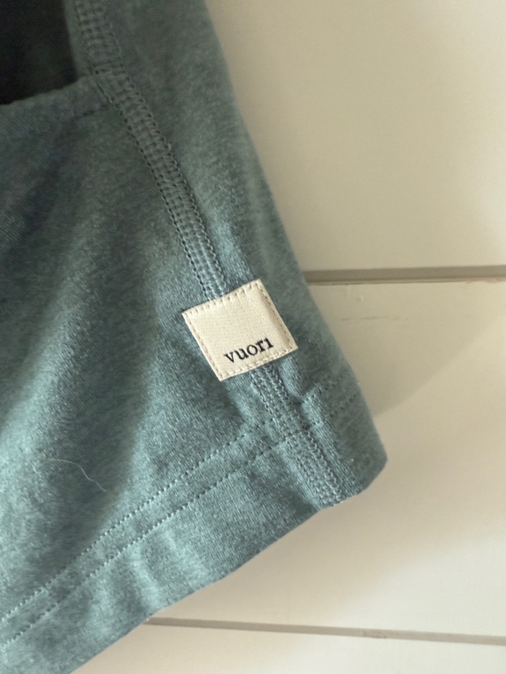 Vuori Women’s Medium Drawstring Lounge Shorts in Slate Teal - Picture 3 of 6
